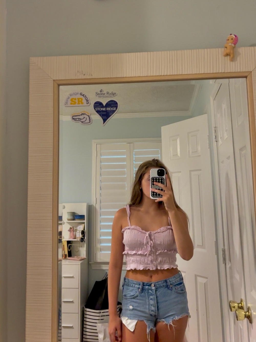 American Eagle Ruffle Styled Tank Top